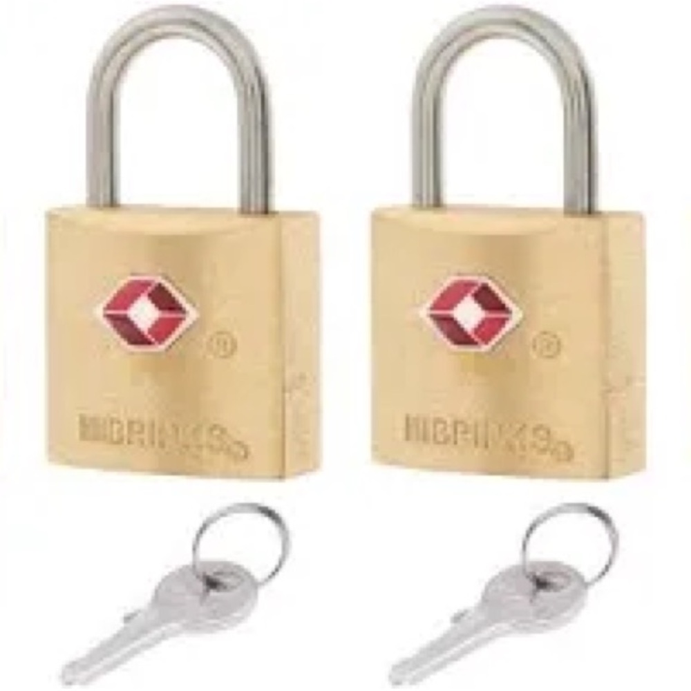 Brinks Luggage Security Locks with Keys (4 pk) - Picture 5 of 14